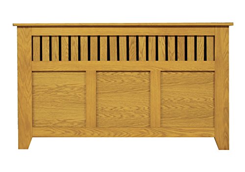 Vermont Honey Oak Finish Radiator Cover / Cabinet - Large