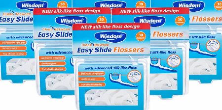 Wisdom Easy Slide Flossers 6 Pack