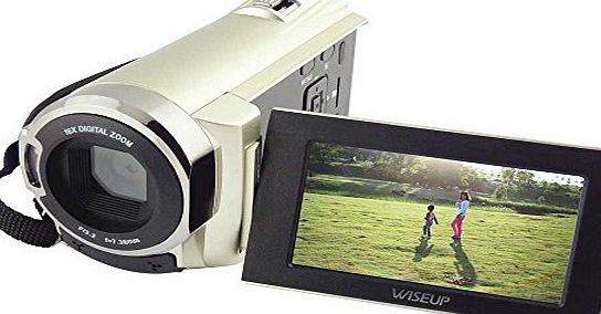 Wiseup  Portable 3`` TFT LCD Rotatable Touch Screen 1080P HD WiFi P2P Digital Video Camera 20MP 16X Digital Zoom IR Night Vision Mini DV Camcorder HDMI TV Output