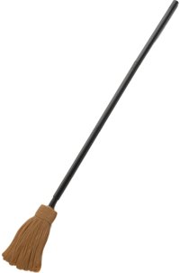 Witch Broom Plastic 115cm