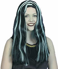 Witch Wig with Glow in the Dark Streaks