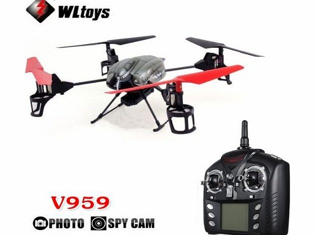 WLToys  V959 2.4G 4 Channel 4-Axis GYRO UFO 4CH IR RC Aircraft Quadcopter Camera