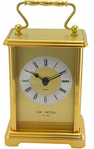 Gold Colour Two Tone Gilt Carriage Clock
