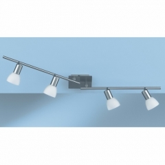 Angola Nickel Ceiling Light with 4 Spotlights