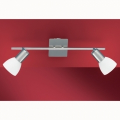 Angola Nickel Low Energy Ceiling Light 2 Spots