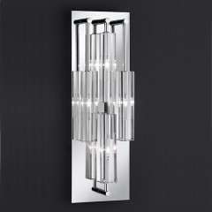 Dover Chrome and Glass Wall Light