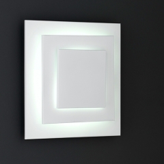 Sakai Square White Wall Light