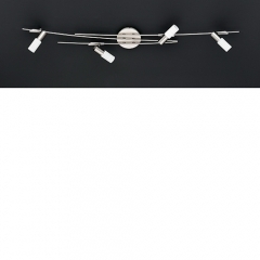 York Low Energy Nickel Ceiling Light with 4 Spots