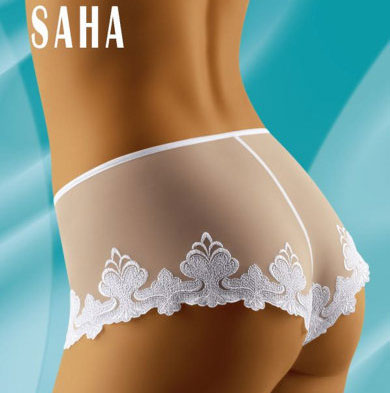 Saha Shorts in White by Wolbar, Exclusive to BeCheeky