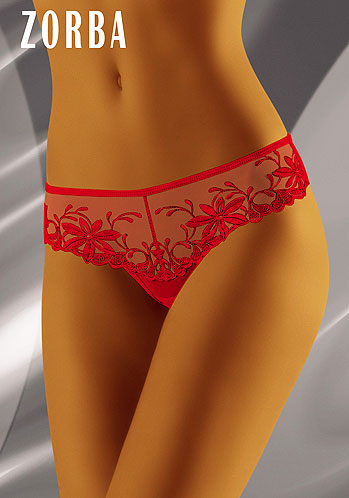 Zorbra Embroidered Thong by Wolbar