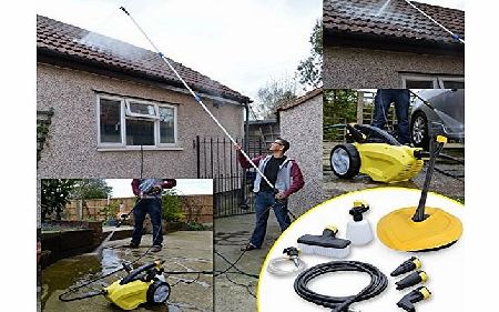 Sky Blaster 1500 Watt, 240v Pressure Power Washer with Telescopic Lance and Patio Cleaner - Clean Conservatory Roof, Van, Caravan, Gutter, High Windows and Other Hard to Reach Areas as Well as Ca