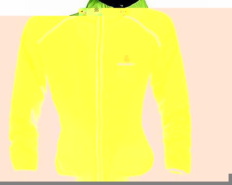 Cycling Jersey Men Riding Breathable Jacket Cycle Clothing Bicycle Long Sleeve Wind Coat (Yellow, 3XL)