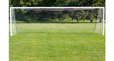 Wollowo 24FT X 8FT FOOTBALL NET FITS FULL SIZE GOAL WITH NET SUPPORTS SOCCER NETTING
