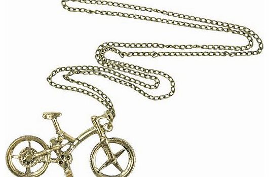 Womdee TM) Cute Lovely Vintage Style Fashion Jewelry Bronze Bicycle Necklace Long Sweater Chain-Bronze With Womdee Accessory Necklace