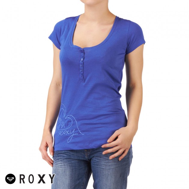 Roxy Roxy Cross T-Shirt - Amparo Blue