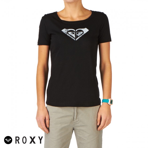 Roxy Scrapped T-Shirt - Black