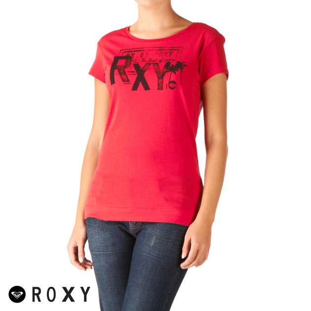 Roxy Stay True T-Shirt - Raspberry