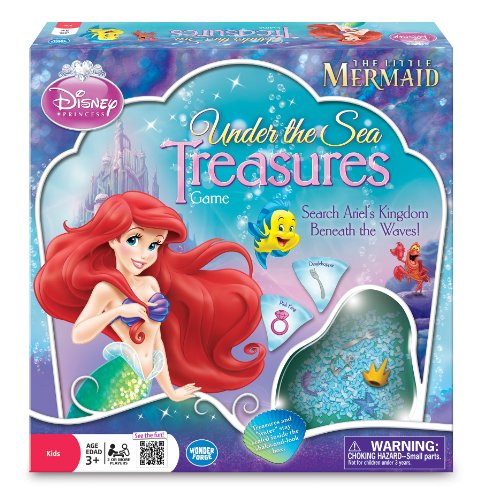 Wonder Forge Disney Princess The Little Mermaid Treasures Board Game