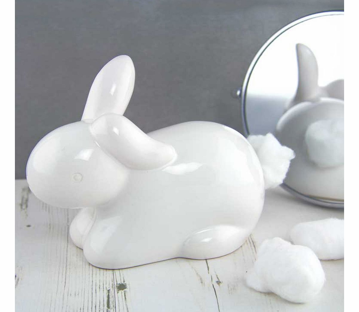 Bunny Cotton Tail Cotton Wool Dispenser