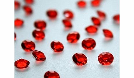 Wonderland Home 4000 Ruby Red Diamond Scatter Crystals Wedding Table Decoration by Wonderland Home
