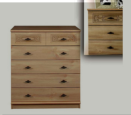 Caxton Furniture Florence 6 Drawer Chest