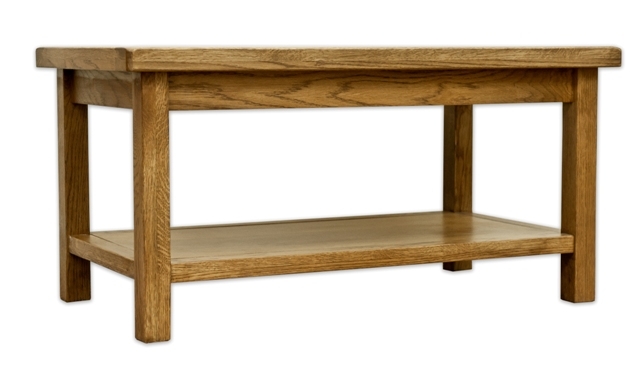Woodbury Oak Coffee Table with Shelf