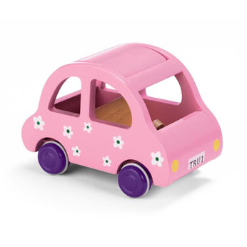 Wooden Dolls House - Pink Car