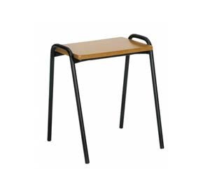 Wooden top rectangular stool