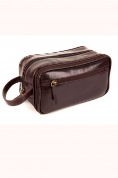 Leather Wash Bag from Woodland Leather