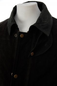Nubuck Leather Parker Coat
