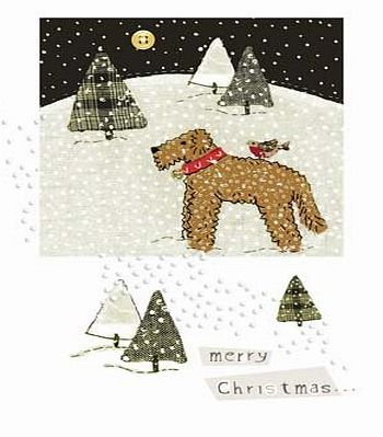 Woodmansterne Charity Christmas Cards - Snowy Walk (9941) In Aid Of Shelter/Crisis - Pack Of 5 Cards