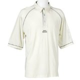 Slazenger 3/4 Sleeve Junior Cricket Shirt Cream Small Boys