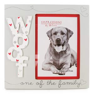 Woof One of the Family 4 x 6 Photo Frame
