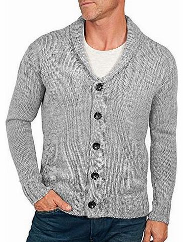 Woolovers Wool Overs Mens British Wool Shawl Collar Cardigan Flannel Small