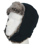 Woolrich Arctic Black and Dyed Rabbit Fur Hat