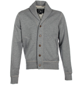 Basshu Blue Shawl Neck Cardigan