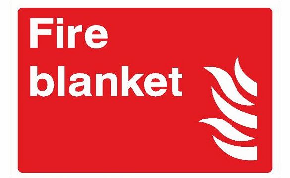200mmx150mm Fire Blanket (Self Adhesive Sticker Label Sign)