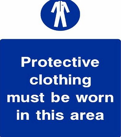 WOOTTON INDUSTRIES LIMITED 200mmx150mm Protective Clothing (Self Adhesive Sticker Label Sign)