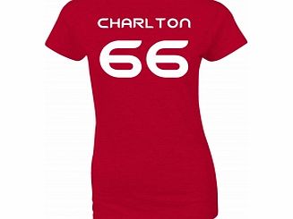 Charlton 66 Red Womens T-Shirt Large ZT
