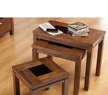 Clearance - Salgo Nest of Tables in Walnut