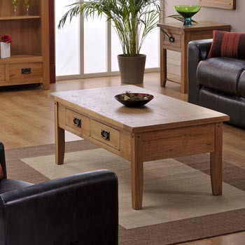 World Furniture Varka 4 Drawer Rectangular Coffee Table in White
