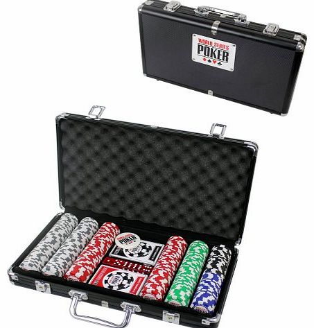 World Series Of Poker Chips 300pc Set w/ Aluminium Case