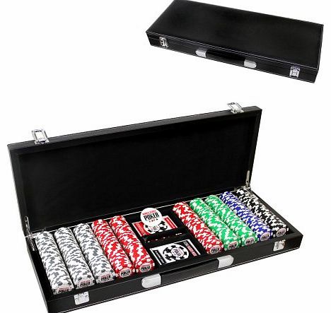 Chips 500pc Set with Leather Case