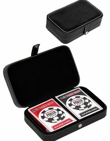World Series Of Poker Playing Cards - Leather Case