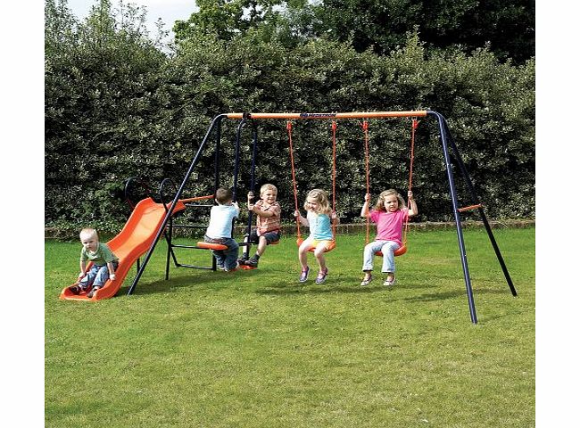 WorldStores Childrens Garden Swing and Slide Set Headstrom Europa Outdoor Swing