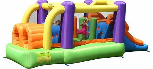 WorldStores Kids Fun House Play Zone Bouncy Castle - Large Childrens Garden Ourdoor Playcentre