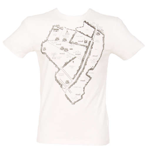 Mens Glastonbury Festival Map T-Shirt from