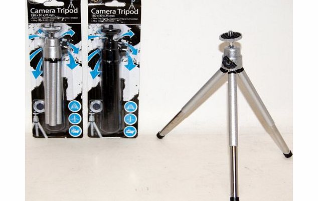 Table Top Camera Tripod 150mm x 30mm x 25mm - Adjustable Legs - Priced Each