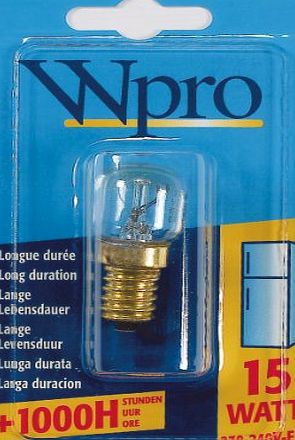 WPRO PHILIPS Original Philips Whirlpool Fridge Freezer Lamp 15w 240v E14 Bulb, NOT SUITABLE FOR OVEN