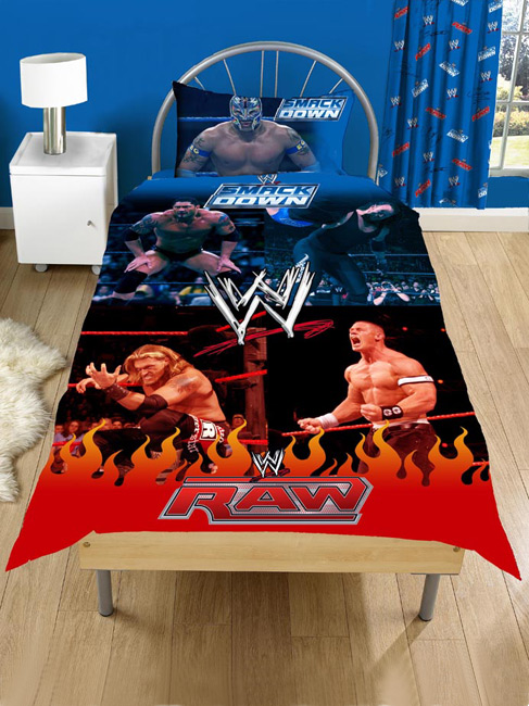 WWE Raw Wrestling Duvet Cover and Pillowcase Bedding